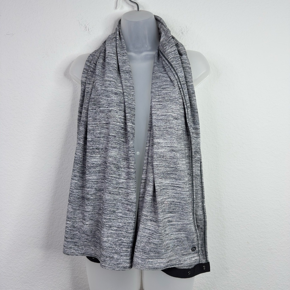 Lululemon Vinyasa Scarf Womens‎ Grey Braided Infinity Workout Athleisure Casual